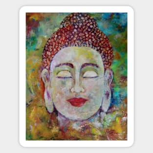 Surrender, love and compassion Buddha impression Sticker